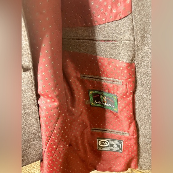 Vintage Brown Tweed Blazer with Notched Lapels - Picture 11 of 12